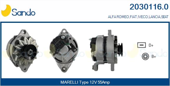 Alternatore SANDO 2030116.0