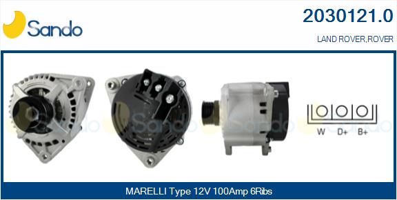 Alternatore SANDO 2030121.0