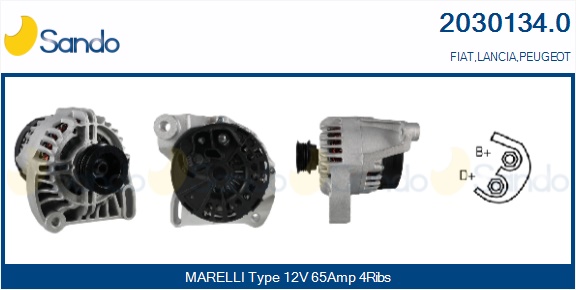  ALTERNATORE (ADATTABILE) FIAT PUNTO 1.1 -99