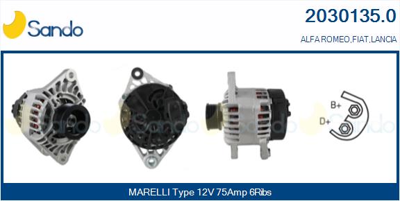 Alternatore SANDO 2030135.0