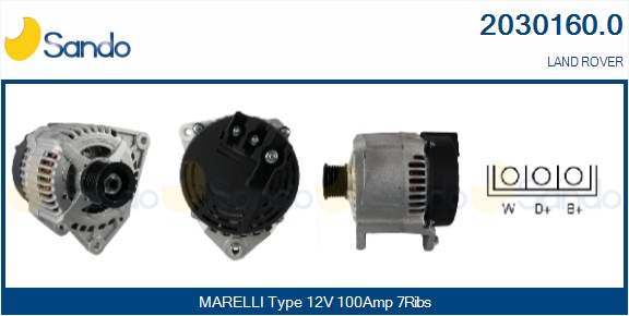  ALTERNATORE (ADATTABILE) L.ROVER R.ROVE 2.5D -02