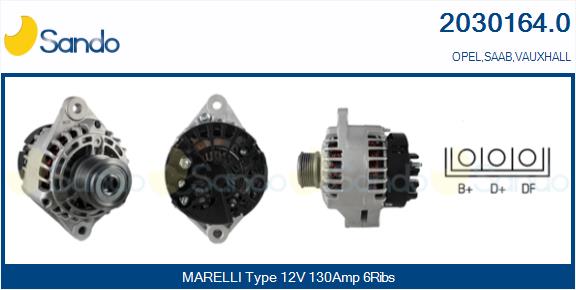 SANDO ALT.RE(ADATTABILE) OPEL ASTRA H 1.9CDTI -10