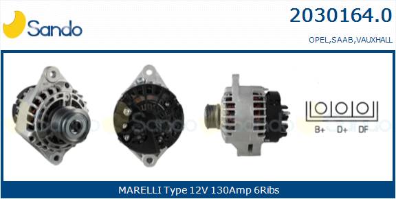 SANDO ALT.RE(ADATTABILE) OPEL ASTRA H 1.9CDTI -10