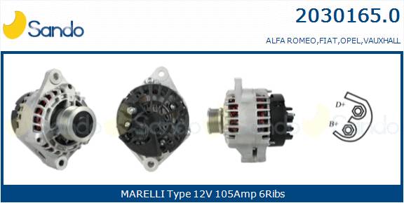  ALTERNATORE (ADATTABILE) FIAT G.PUNTO 1.9DMJ 06-