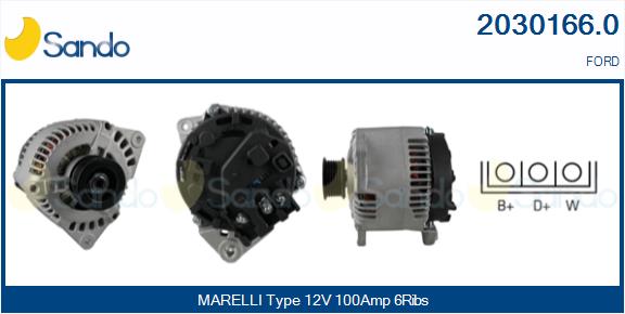 Alternatore SANDO 2030166.0