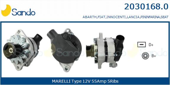  ALTERNATORE (ADATTABILE) FIAT FIORINO -99