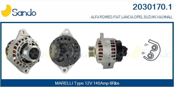 Alternatore SANDO 2030170.1