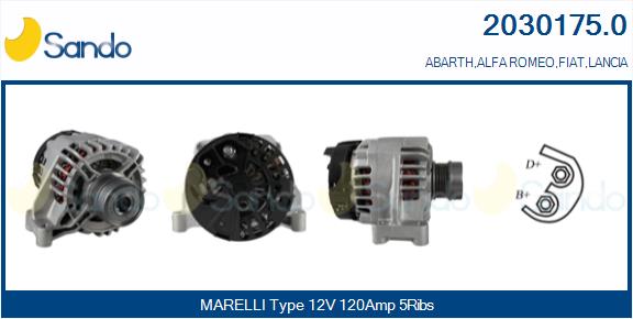  ALTERNATORE (ADATTABILE) FIAT BRAVO 1.4 -14