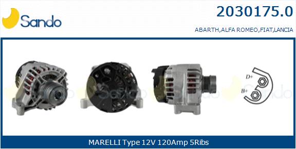  ALTERNATORE (ADATTABILE) FIAT BRAVO 1.4 -14