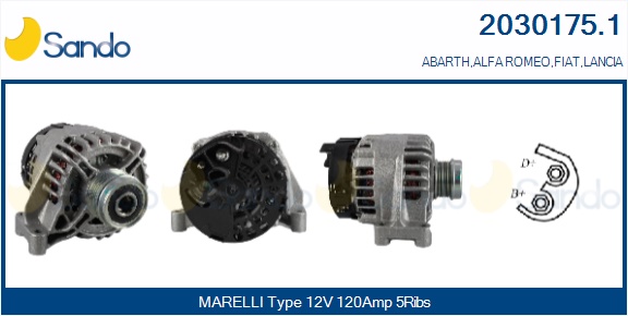  ALTERNATORE (ORIGINALE ) ALFA GIULIETTA 1.4 11-