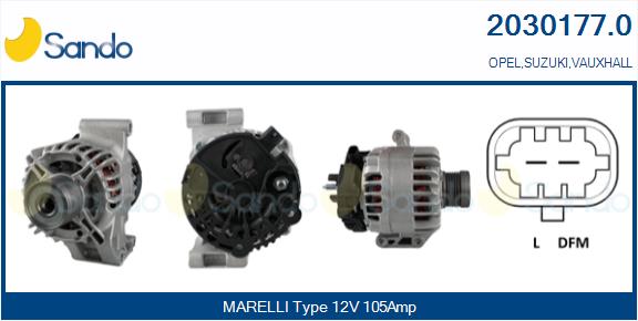  ALTERNATORE (ADATTABILE) OPEL CORSA D 1.3CDTI 06-