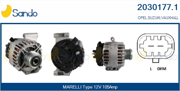  ALTERNATORE (ORIGINALE) OPEL CORSA D 1.3 06-