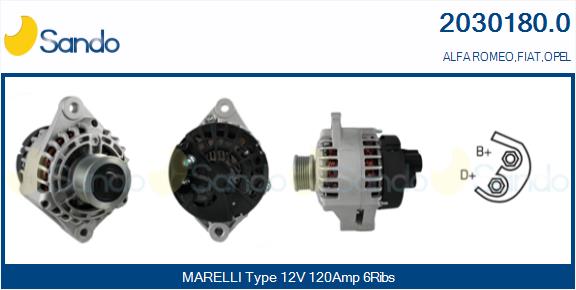  ALTERNATORE (ADATTABILE) FIAT G.PUNTO 1.9DMJ 05-