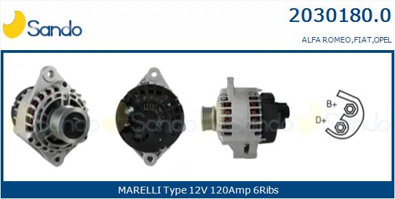  ALTERNATORE (ADATTABILE) FIAT G.PUNTO 1.9DMJ 05-