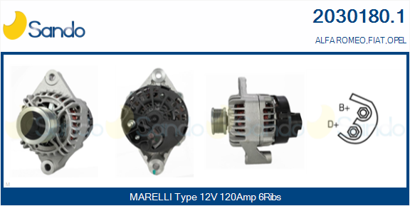  ALTERNATORE (ORIGINALE ) ALFA 147 1.9JTD 02-