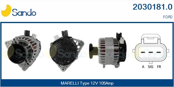  ALTERNATORE (ADATTABILE) FORD C-MAX 1.8 TDCI -10