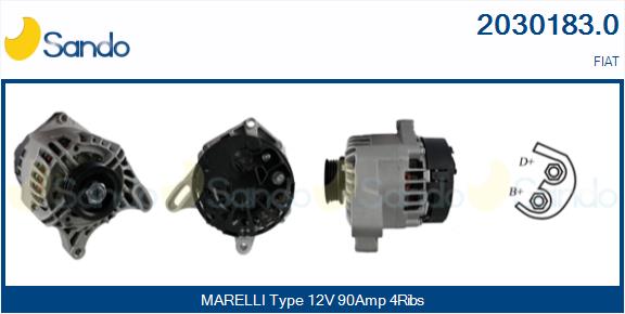  ALTERNATORE (ADATTABILE) FIAT SEICENTO 1.1 -10
