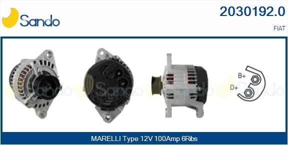 Alternatore SANDO 2030192.0