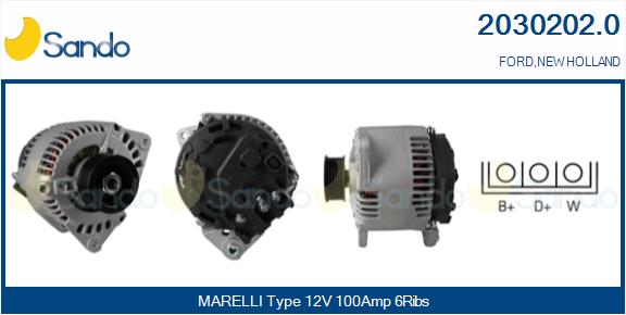 Alternatore SANDO 2030202.0