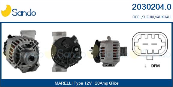 Alternatore SANDO 2030204.0