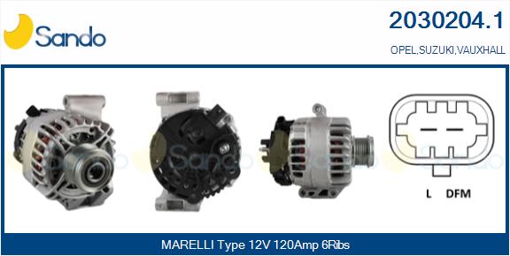 Alternatore SANDO 2030204.1