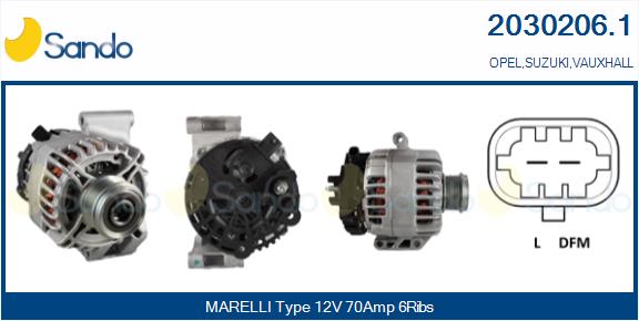Alternatore SANDO 2030206.1