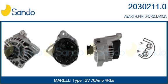 Alternatore SANDO 2030211.0