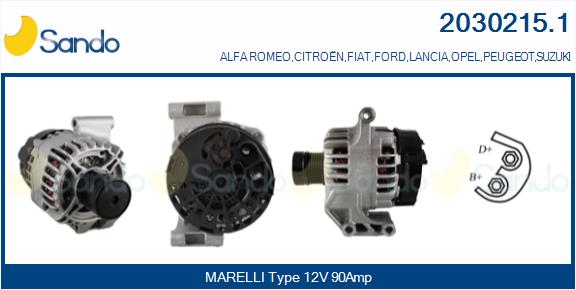 Alternatore SANDO 2030215.1