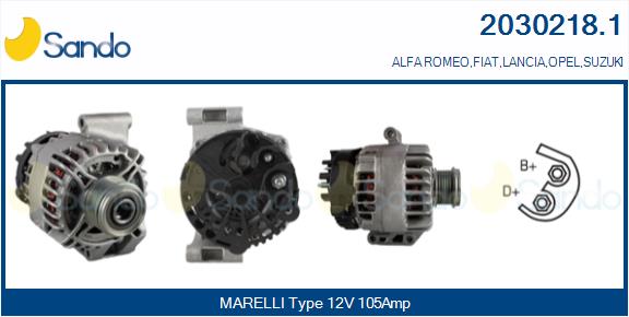 Alternatore SANDO 2030218.1