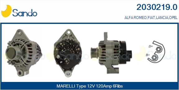  ALTERNATORE (ADATTABILE) FIAT BRAVO 1.6 D MJT -14