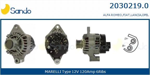  ALTERNATORE (ADATTABILE) FIAT BRAVO 1.6 D MJT -14