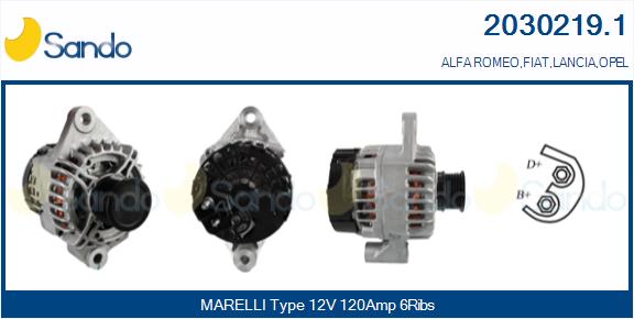 Alternatore SANDO 2030219.1
