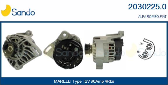 Alternatore SANDO 2030225.0