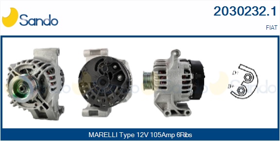  ALTERNATORE  (ORIGINALE) FIAT 500 1.3 D MJT 09-