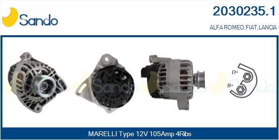 Alternatore SANDO 2030235.1