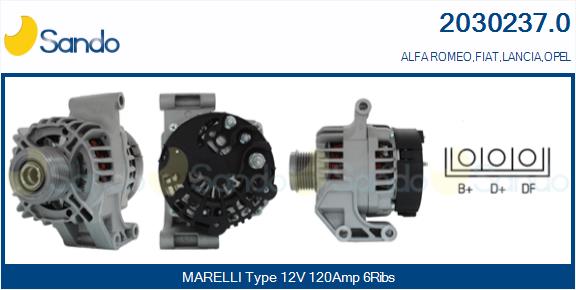 Alternatore SANDO 2030237.0