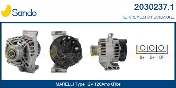 Alternatore SANDO 2030237.1
