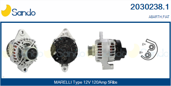 Alternatore SANDO 2030238.1