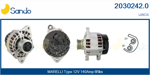 Alternatore SANDO 2030242.0