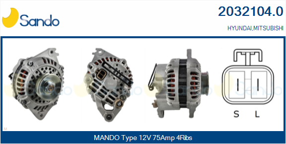 Alternatore SANDO 2032104.0