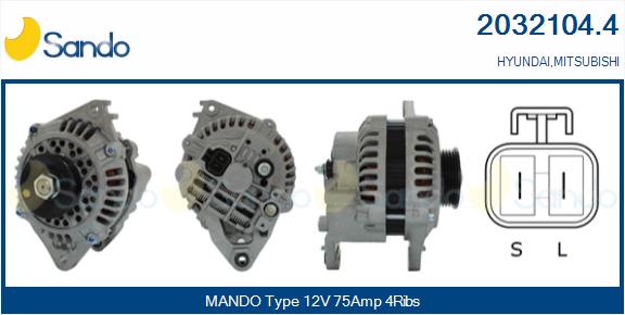 Alternatore SANDO 2032104.4