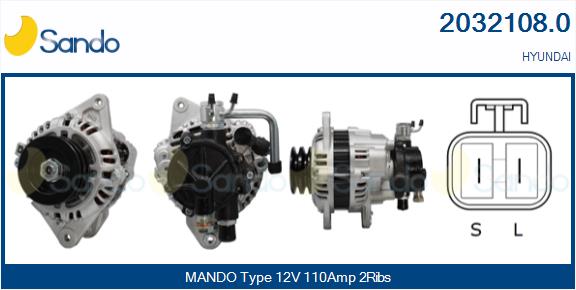 Alternatore SANDO 2032108.0