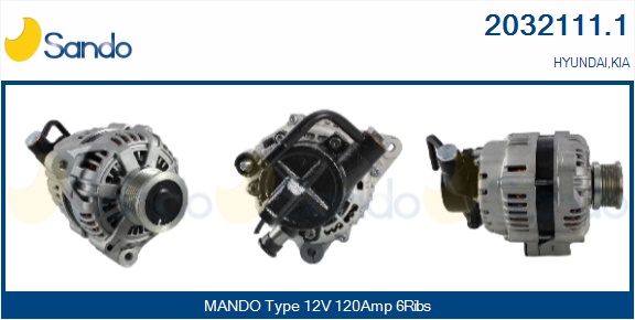  ALTERNATORE (ORIGINALE ) HYUNDAI SANTA FE 2.2D 06-