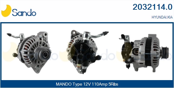  ALTERNATORE (ADATTABILE) HYUNDAI TERRACAN 2.9 CRDI -06