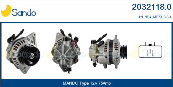 Alternatore SANDO 2032118.0