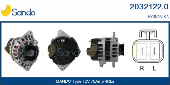 Alternatore SANDO 2032122.0