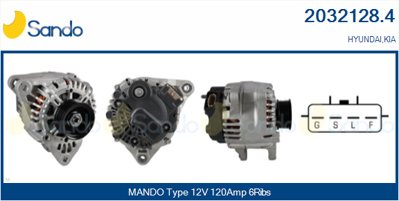Alternatore SANDO 2032128.4