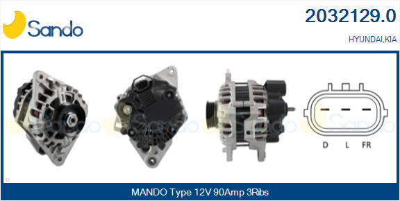 Alternatore SANDO 2032129.0