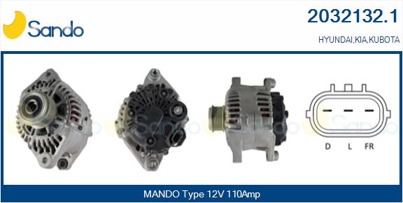 Alternatore SANDO 2032132.1