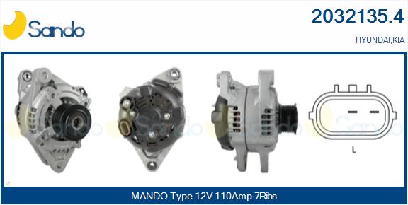 Alternatore SANDO 2032135.4